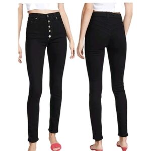 Reformation Jeans Cory High & Skinny Black Jeans
